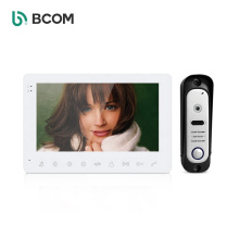 Bcom support SD card 4 wired 7 inch indoor monitor night vision video doorbell system